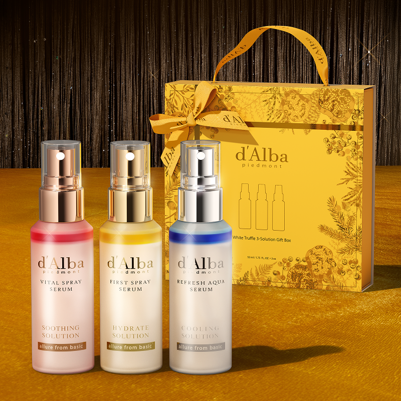 Limited] d'Alba White Truffle Spray Serum 3 Solutions Gift Set (1.7 f