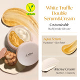 d'Alba Italian White Truffle Vegan Gift for HER, First Aromatic Spray Serum & Double Serum & Cream, Facial Skincare Gift Set