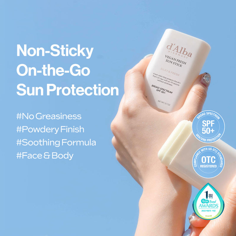 d'Alba Vegan Fresh Sun Stick SPF50+