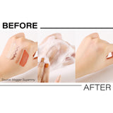  Difference between before/after applying d'Alba White Truffle Deep Clean Foam Cleanser