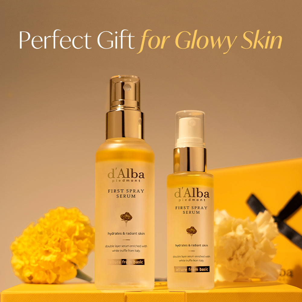 d'Alba Italian White Truffle Vegan Gift for HER, First Spray Serum Ful