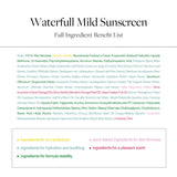 Full Ingredient Benefit List of d'Alba Waterfull Mild Sunscreen